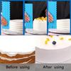 4Pcs/Set Plastic Double Sided Tooth Baking Pastry Spatulas Cake Scraper Pattern Cream Scraper DIY Baking Tools Baking Accessory