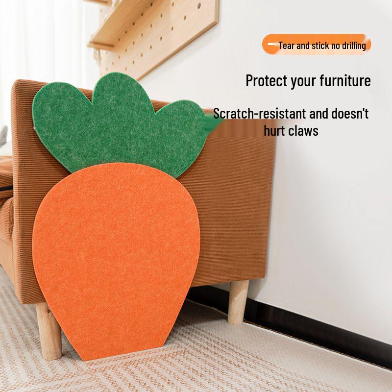 Wear-Resistant Felt Cat Climbing & Scratching Mat – Lint-Free Wall Sticker for Kittens and Cats