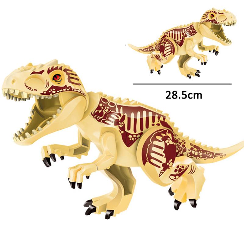 Jurassic Dino World Store Dinosaurfigurer Klosser Byggeklosser Velociraptor T-Rex Triceratops Indominus Rex Leker For Barn