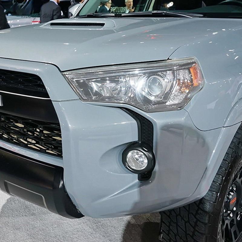 2 Pcs Car Headlight Protective Film Headlamp Restoration Transparent Black TPU Sticker For Toyota 4Runner 2014- Accessories