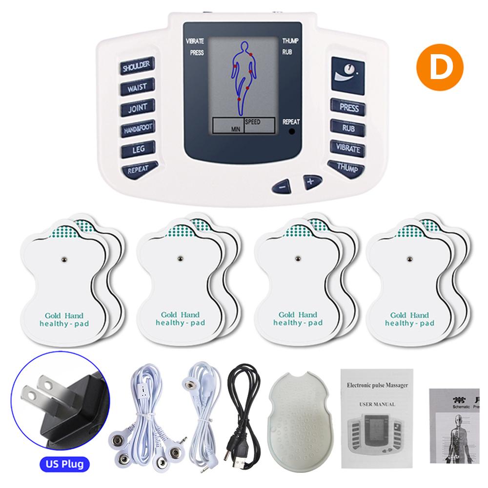 JR309 Digital 8 Modes EMS Electric Muscle Stimulator Full Body Physiotherapy TENS Massager Pulse Meridian Therapy Instrument