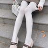Women Vintage Slim Stockings Solid Color Thicken Ribbed Striped Pantyhose Tights