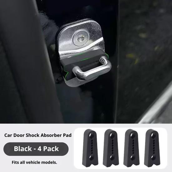 4Pcs Car Door Cushion Pads Silicone Anti-Rattle Shock Absorber for Vehicles Trucks Vibration Easy Clip-On Installation Car Door Impact Stopper
