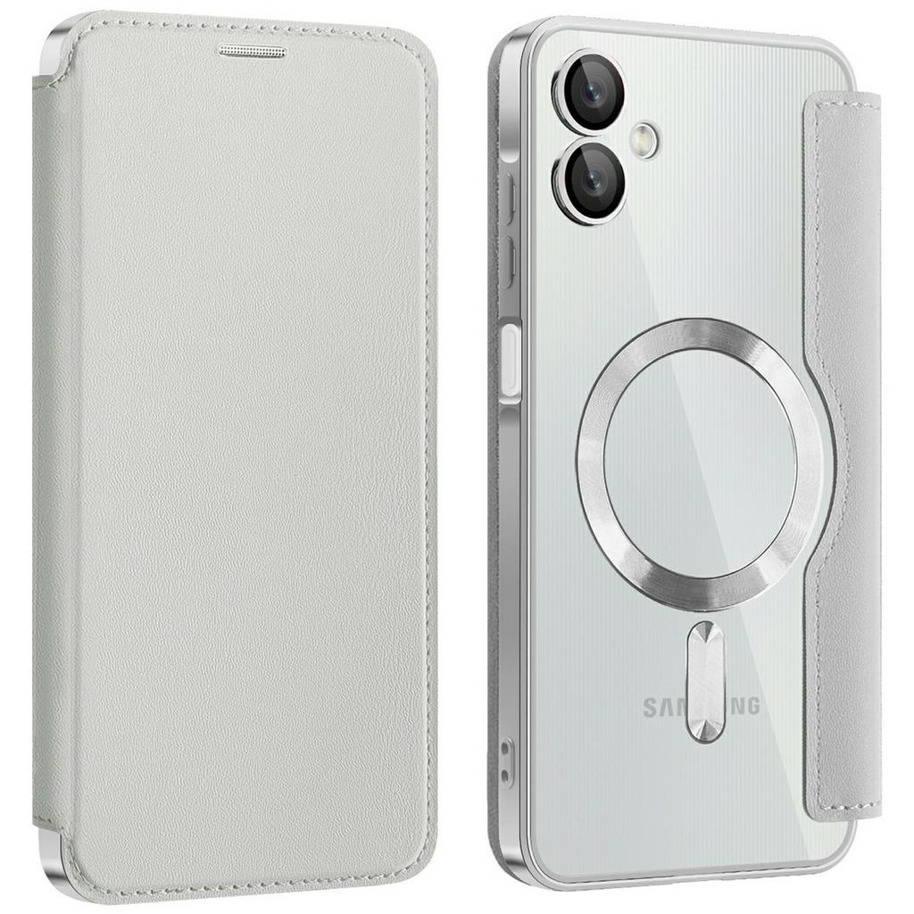 For Samsung Galaxy A06 4G Case Compatible with MagSafe RFID Blocking Card Holder Leather Phone Cover