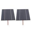 2 Pcs 2W 12V Solar Panel 110x136mm Polycrystalline Silicon Solar Panel Charger with Electronic Wire