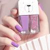 6ml x 2 Nail Decoration Water-proof Dry Quickly Resin 2 in 1 Nail Polish Set for Beauty