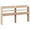 VidaXL Headboard with Shelves 120 Cm Solid Pine Wood, Wooden Headboard, Headboard with Storage, Headboard On 850956
