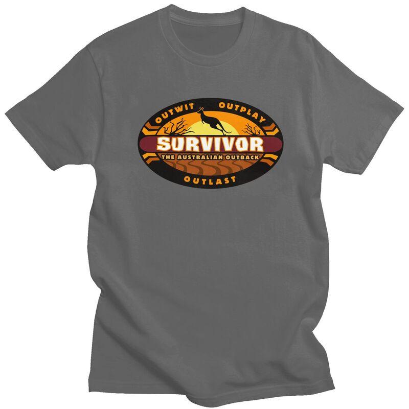 Custom Cool Adventure Game TV Show Survivor T Shirt Men 100 Cotton Tshirt Leisure Tees Streetwear Tshirt