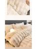 Plush Rabbit-Bed 3-Piece Set: Solid Color Duvet Cover & Rounded Corner Bed Sheet