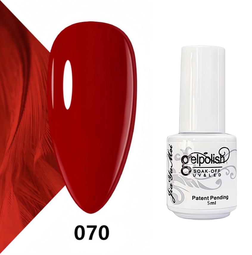 GELPOLISH Nail Art Set: Base, Top Coat, Transparent & White Gel Polishes