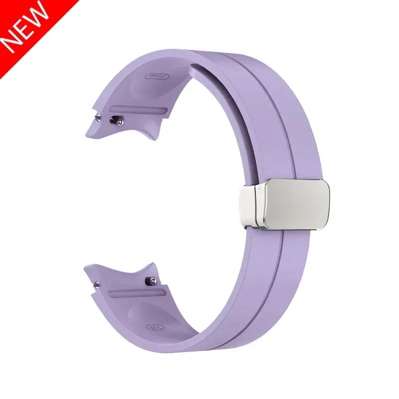 Magnetic Band For Samsung Galaxy Watch 7 6 5 4 44mm 40mm/5 Pro 45mm Silicone Watch Bracelet for Galaxy 6 Classic 43 47 Mm Strap