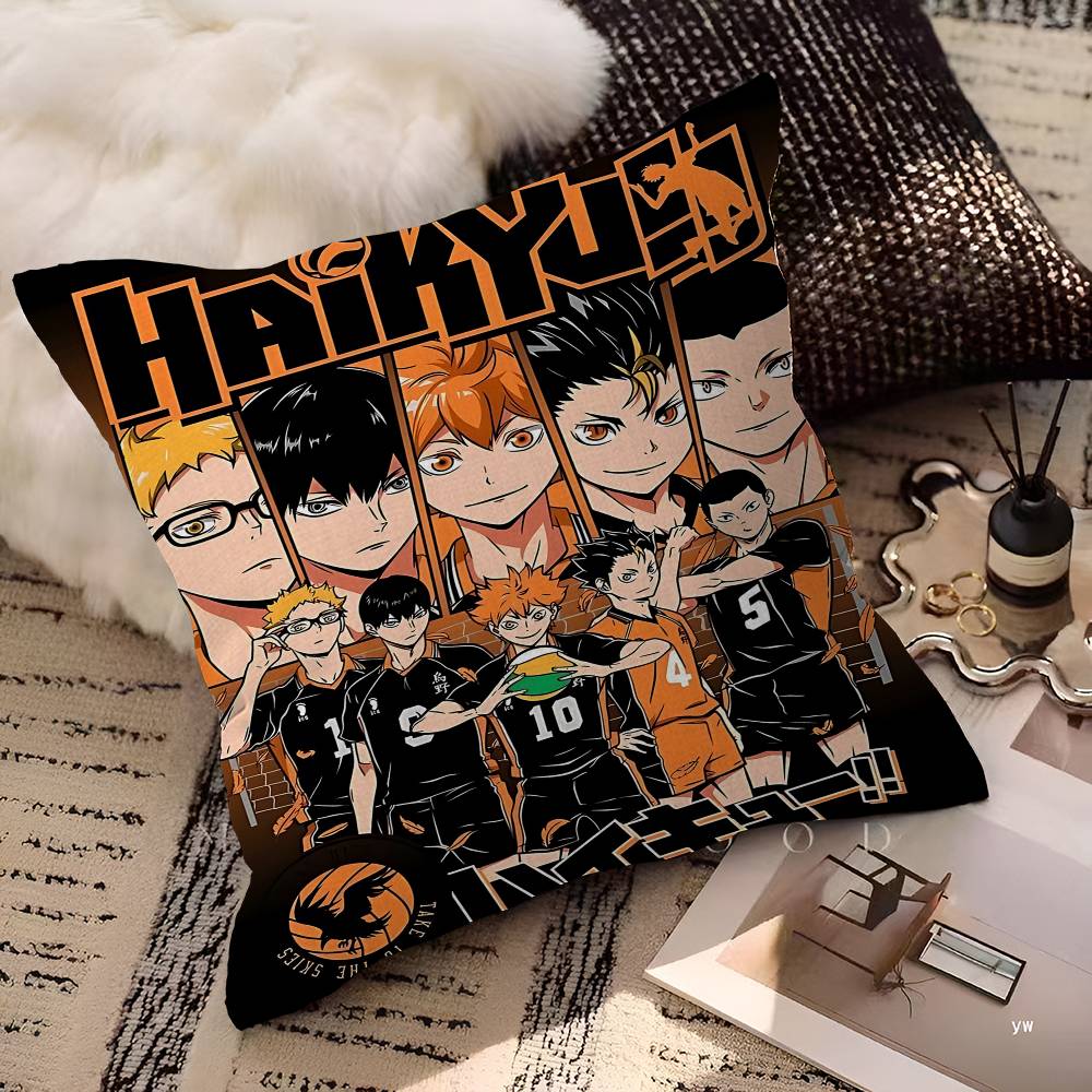 Haikyuu Japan Anime Pillowcase Toon Gift Cushion Cover Bedroom Home Sofa Chair Seat Decor Pillow Case