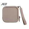 Exquisite Gift for Friends Silicone Coin Pouch with Zipper And Wrist Strap, Square Shockproof Keys Storage Bag, Lightweight Compact Change Purse