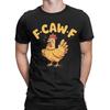 Vintage T-Shirt F-Caw-F Huhn FCAWF Huhn Baumwoll-T-Shirts Mode T-Shirt für Paare Fantastische Lässige Kurzarmkleidung