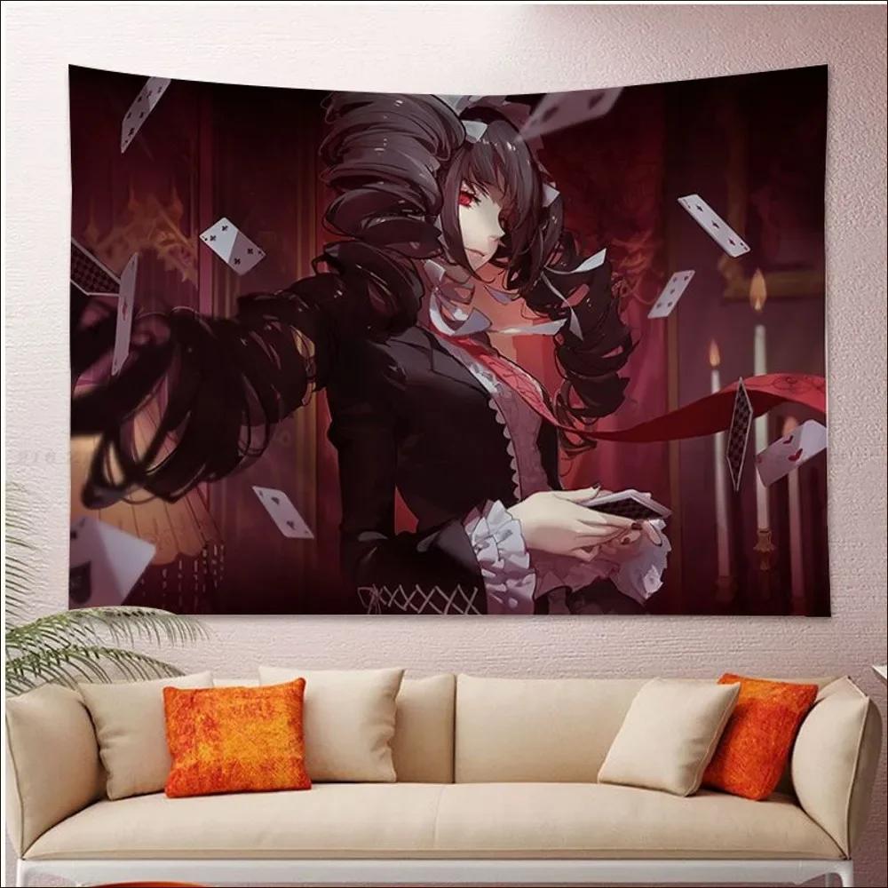 Danganronpa Anime Wandteppich Stilvolles Hajime Nagito Kunst Kräftiger Raumakzent für Danganronpa Mystery Anime Fans