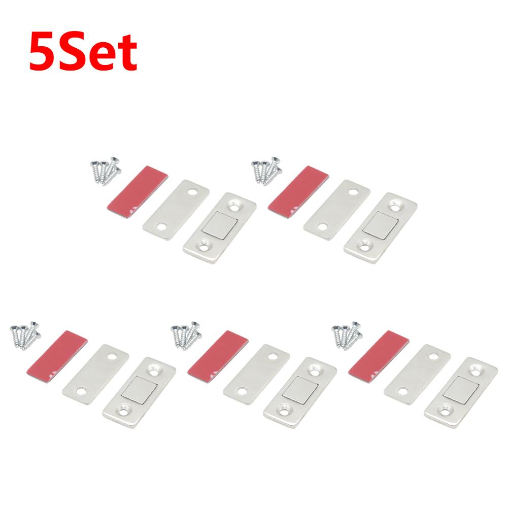 Magnetic Door Catch Cabinet Magnetic Catch Adhesive Drawer Magnet Catch Ultra Thin Cabinet Door Magnetic Catch Drawer Closures