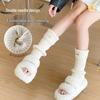 New Arrival: Autumn/Winter Women's Mid-Tube Calf Socks - Warm, Japanese-Style Scrunched Design