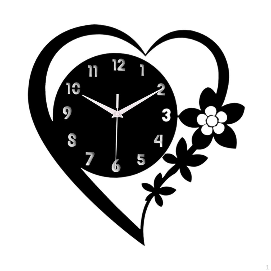 Acrylic Wall Clock, Silent, for Hanging In The Office Or Living Room, Ideal Housewarming Gift