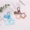 Bell Pendant Keyring Party Favor Children Handbag Valentines Day Cute Keychain Hollow Star Acrylic Keychain Bell Pendant
