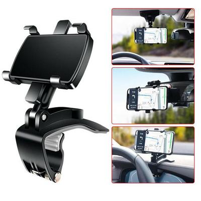 360° Rotating Car Dashboard Phone Holder ABS Black