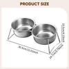 Bowl Feeder Station with Stand Pet Bowls Tilted Cat Dog Dish and Waterer for Puppy Cats