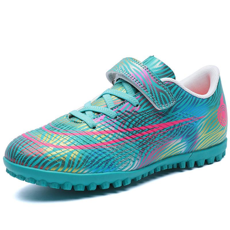 

Lace-up Sole Student Training Shoes Buckle Youth Children Children s Football Shoes Broken Buckle Magic Rubber Nail Free 39