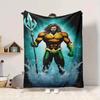 1pc Trident, Aquaman Blanket Polyester Fiber, All Season Comfort for Sofa, Bed, Office, Car, Camping Ideal Home Decor & Gift, Office Comfort