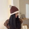 Women's New Warm Knitted Hat Korean Style Versatile Cute Ear Windproof Ear Protection Face Small Wool Hat