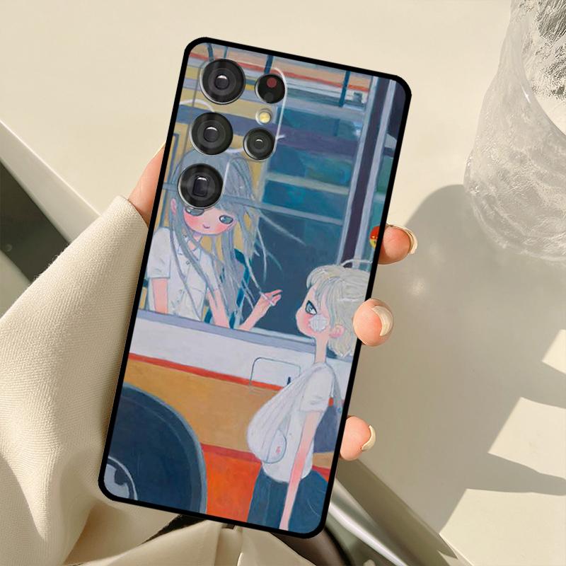 Aya Takano Case For Samsung Galaxy S25 Ultra S21 S22 S23 S24 Ultra S9 S10 Plus S20 FE S25 FE Back Cover