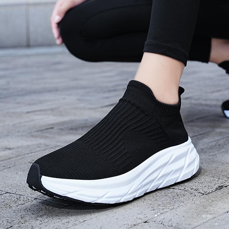 Spring and Autumn Breathable Casual Fly-woven Socks Shoes Summer Soft-soled Running Sneakers