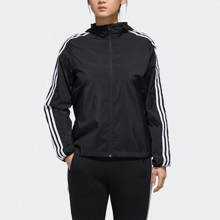 adidas Jacken Damen Schwarz Kapuzenpullover Moderat Sonstige GF0188