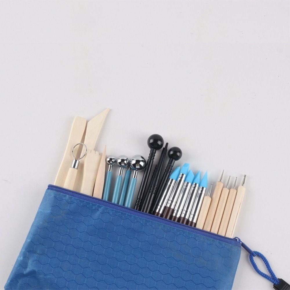 25Pcs DIY Ceramics Polymer Sculpting Tools Wax Carving Pottery Molding Tool Kit  Adults