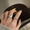 2023 New Ring Generous Charm Elegant Girl Student Ring Holiday Gift Beaded Ring Female Set 2PC Luxury Glittering Punk Y2K Fashion Lover Ring