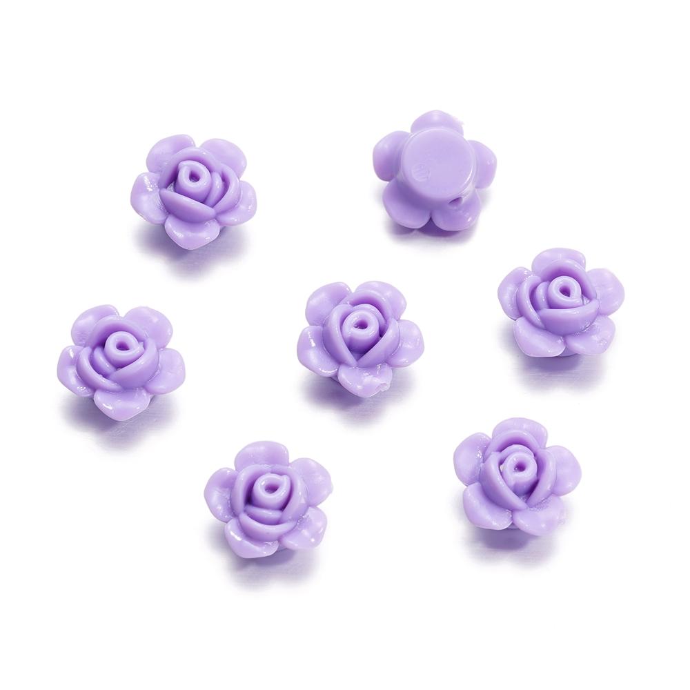 40Pcs/Lot 7.5*12.5*12.7mm Acrylic Small Flower Loose Spacer Beads for DIY Jewelry Making Necklace Bracelet Findings Accessories