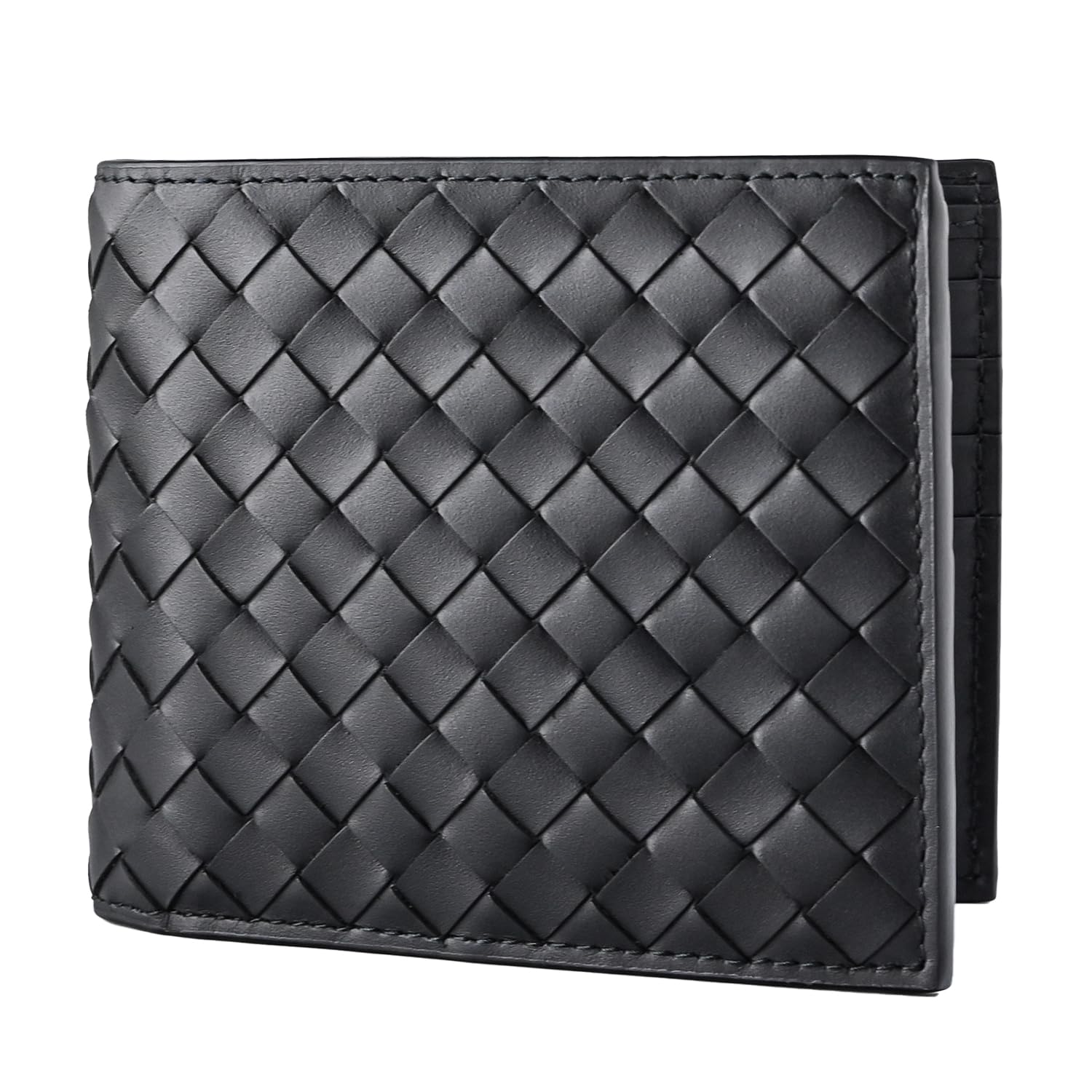 

Bifold Wallet Intrecciato Black 113993 V47W1 1000 Made in ITALY [Bottega Veneta] Men s Women s [Item]