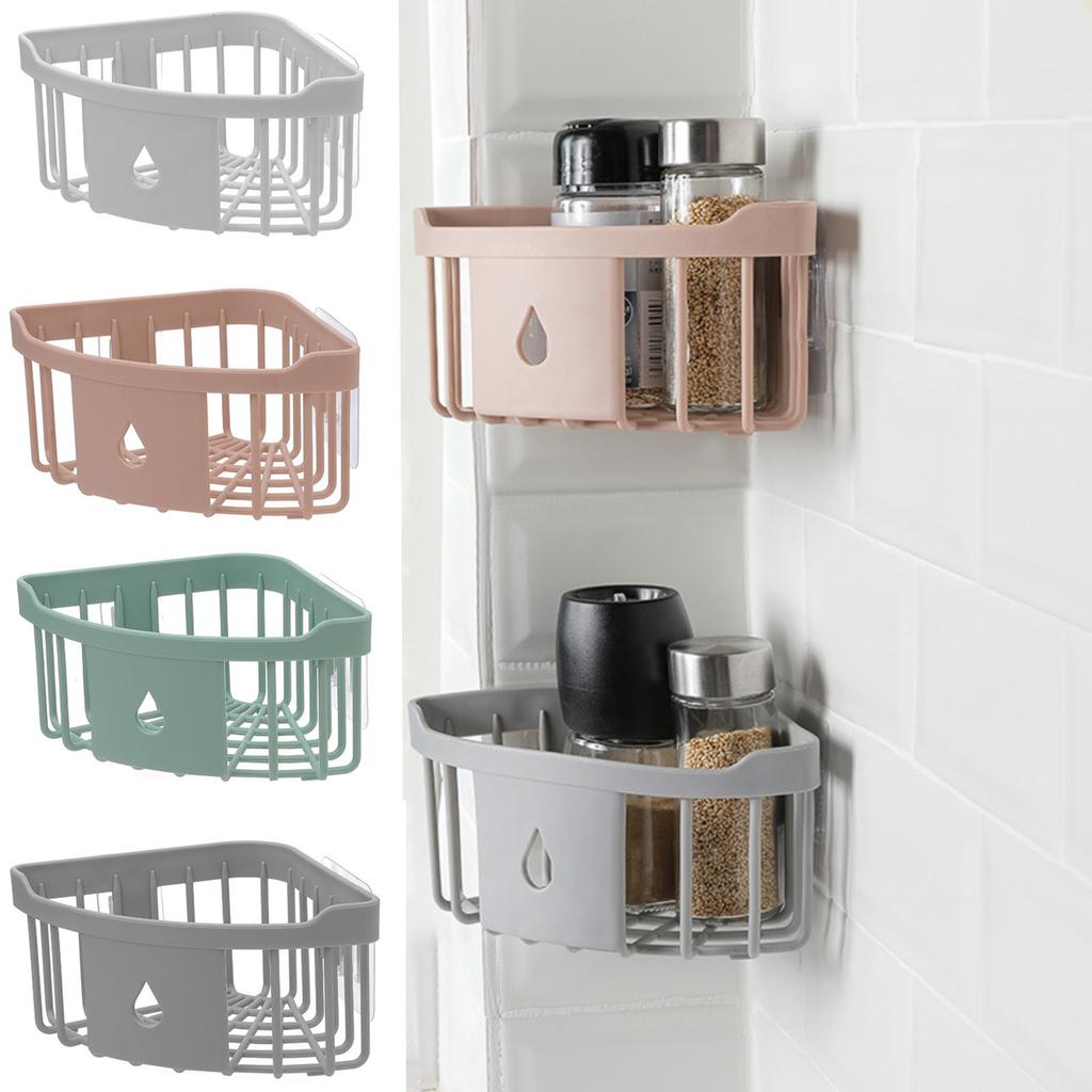 Punch-free Adhesive Bathroom Storage Rack Toilet Shelf Wall Mount