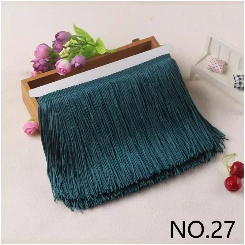 10M 10-30cm Meetee Fransar Tofsar Fransade Väskor Dekorativa Garner Fransar för Gardiner Kläder Spetsband Tygaccessoarer