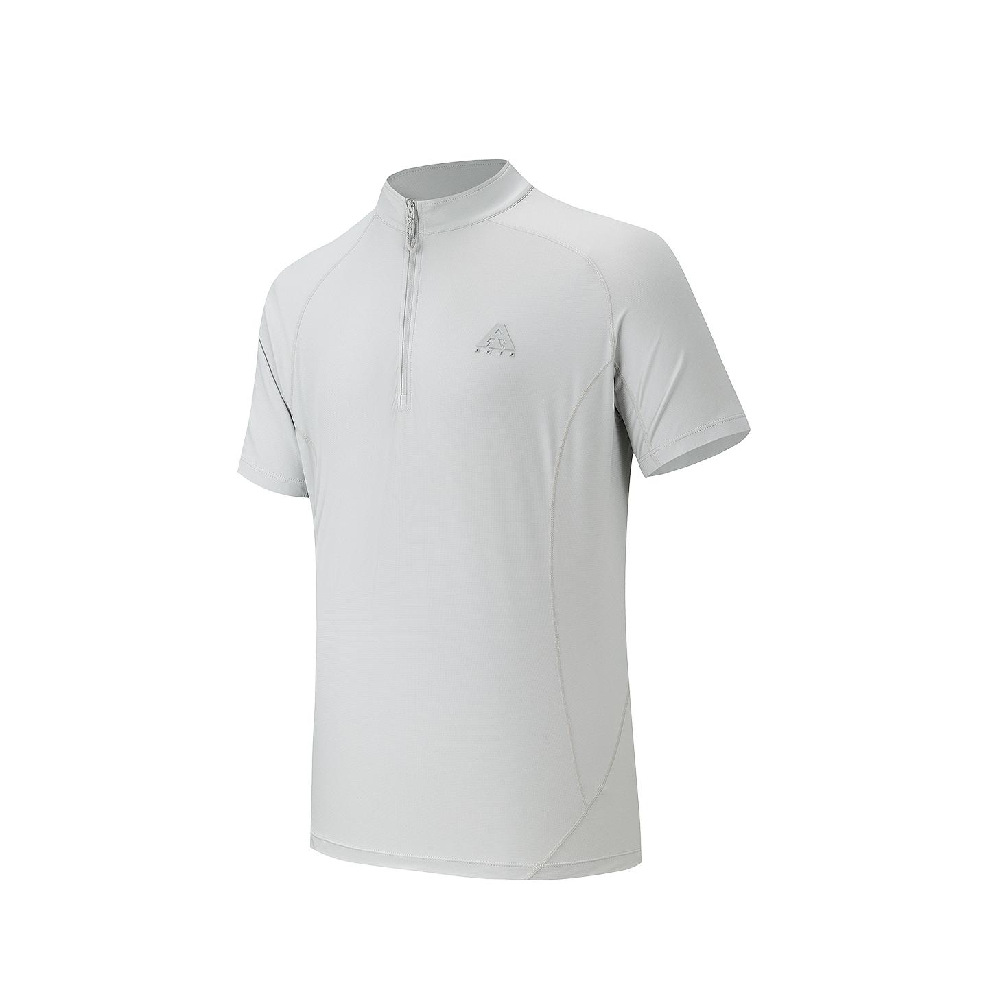 

Anta Outdoors Short Sleeve Knitted T-Shirt Summer 2026 Men tops White-Mist-Gray 952626104-3 S