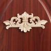 Floral Wall Door Decoration Furniture Parts Woodcarving Decorative wooden Figurines Crafts Corner Appliques Frame Wood Carved