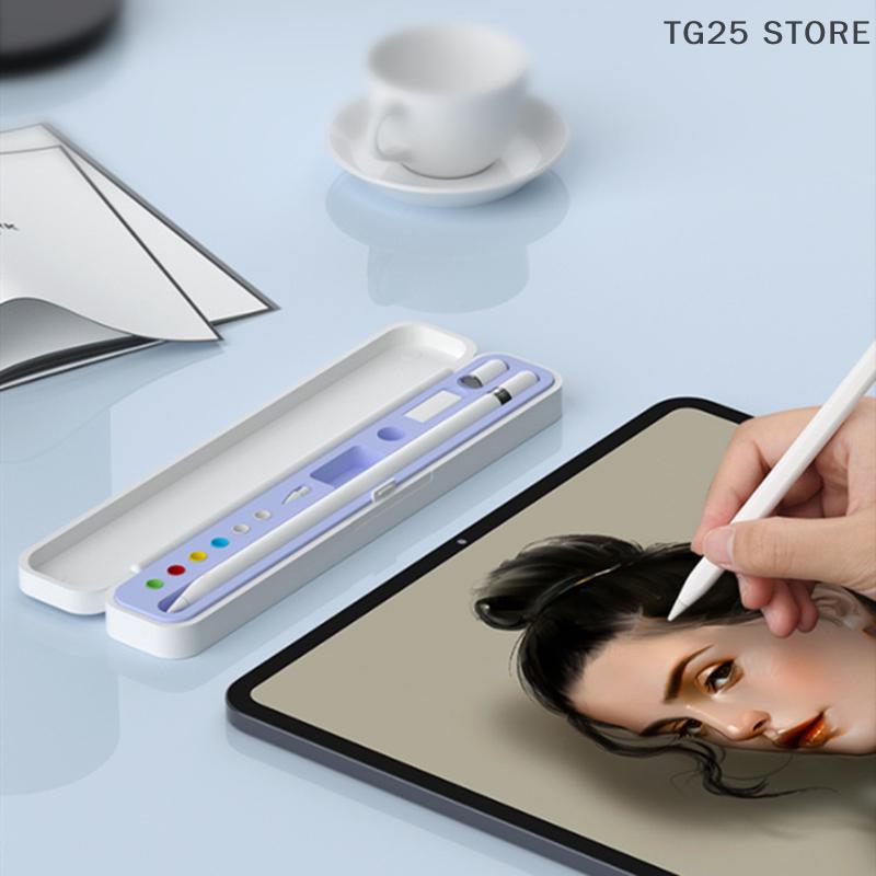 Scatola Portaoggetti Portatile Per Apple Pencil 2 1 Custodia Borsa Porta Penna Copri Stilo Per Apple IPad Pencil 1a 2a Generazione Custodie in Plastica