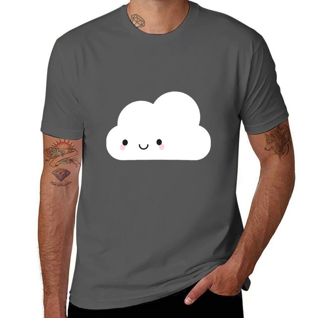 Happy Kawaii Cloud Tshirt T Shirt For Unisex 100 Percent Cotton Graphic T Shirts For Unisex Unisex T Shirt Graphic Tshirt