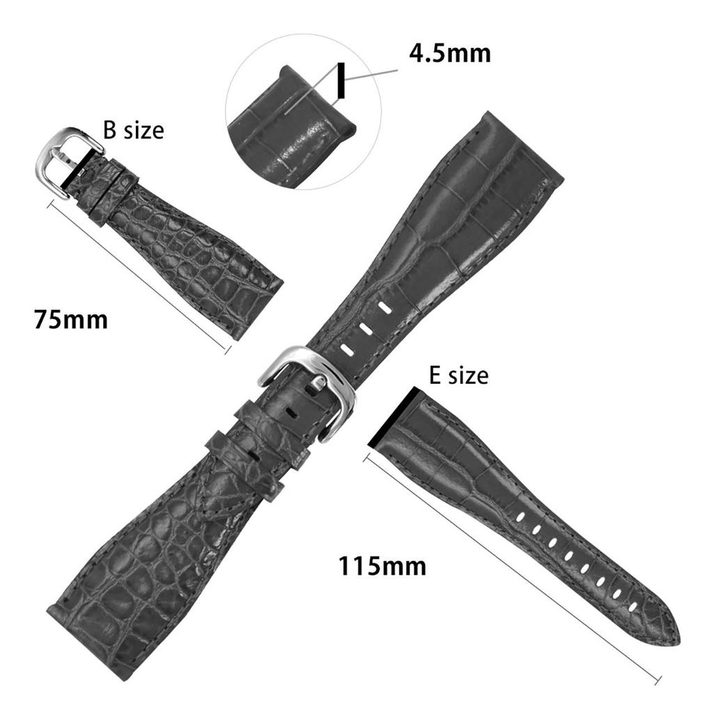 CASSIS Calfskin Watch Strap for GaGa Milano TYPE GGM with Replacement Tool (24mm, Pink) (U1003329187024M)