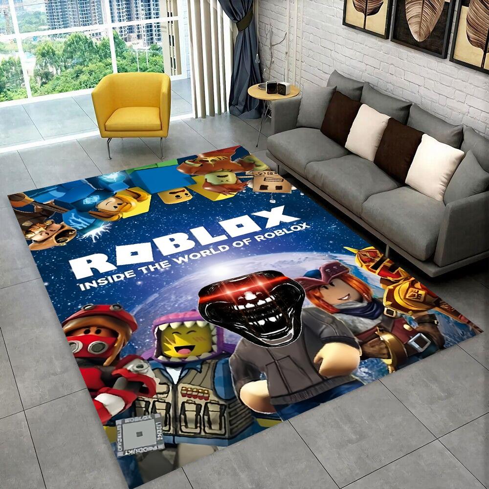 

3D Мультяшный Ковер-Коврик Robloxs для Игровой Комнаты, Спальни, Гостиной, Дивана, Домашний Коврик для Прихожей, Декор, Ковер для Зоны, Нескользящий Коврик для Пола, Подарок 40x60cm