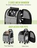 Pecute Pet Carrier Backpack Pet Carrier with Casters for Cat Carrier 3 Small Pet Carrier Removable For Going To the Disaster Evacuation Carrier Cats,