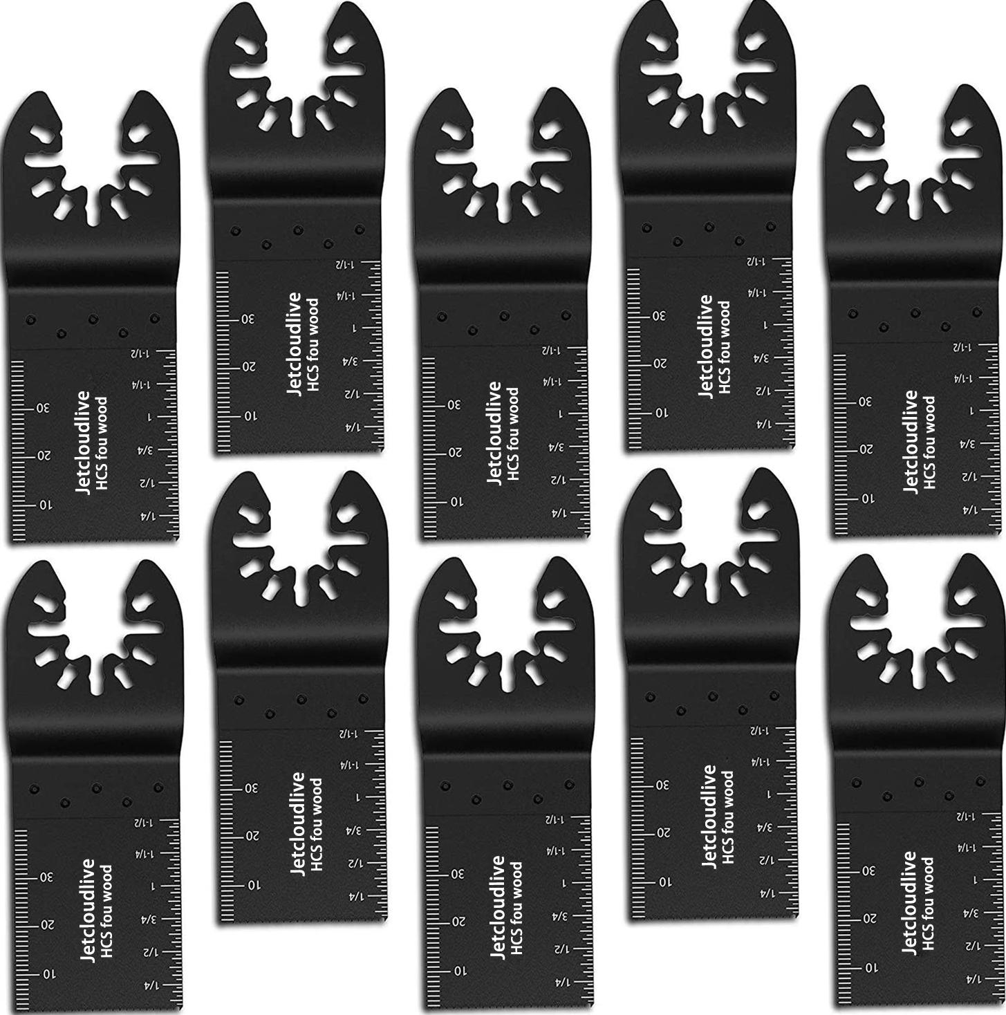 

Multi Tool Blades High Carbon Steel Oscillating Saw Blade Sharp For Wood Metal Plastic Cutting Universal Quick Cutting Blades 10PCS чорний