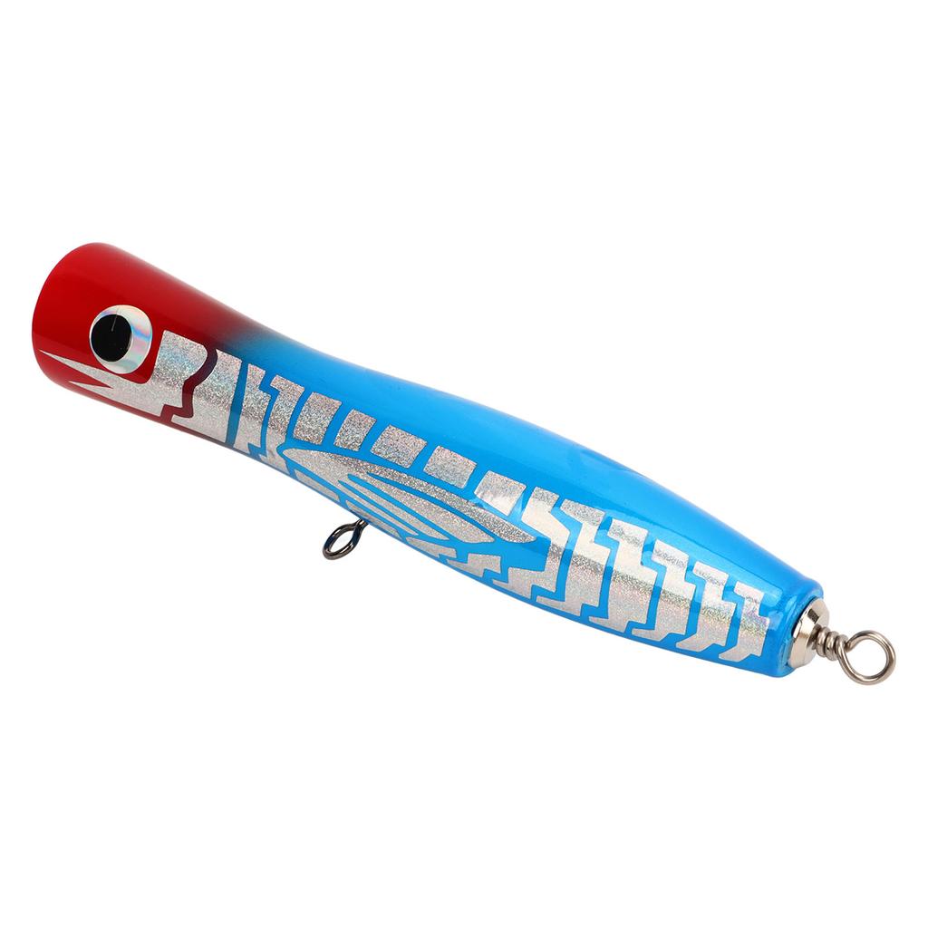 Popper Fishing Lure Attractive Colors Reflective Basswood 7.1in 3oz Large Popper Fishing Lure for Bass Tuna GT