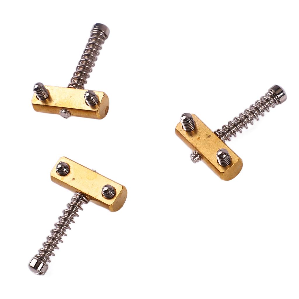 3PCS Saddle Spring Screws String Bridge Code Replacement Electric Guitar Accessories Slot Type