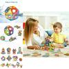 Educational Magnetic Blocks Building Kit Featuring Durable Nontoxic Plastic And Bright Multicolor Design