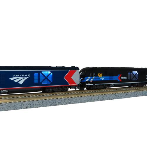 KATO N Gauge Amtrak ALC-42 & Superliner 4-Car Set, Model Train Set 10-1788