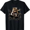 Cat Playing Drums I Cat Music T-Shirt